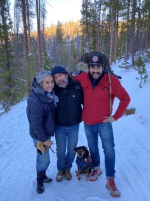 Family Photo with Dog Cody and Cat Vasilly 2